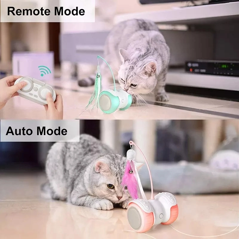 Automatic Electronic Robot Tumbler Cat Stick Toys Remote Control Interactive Cat Robot Toy