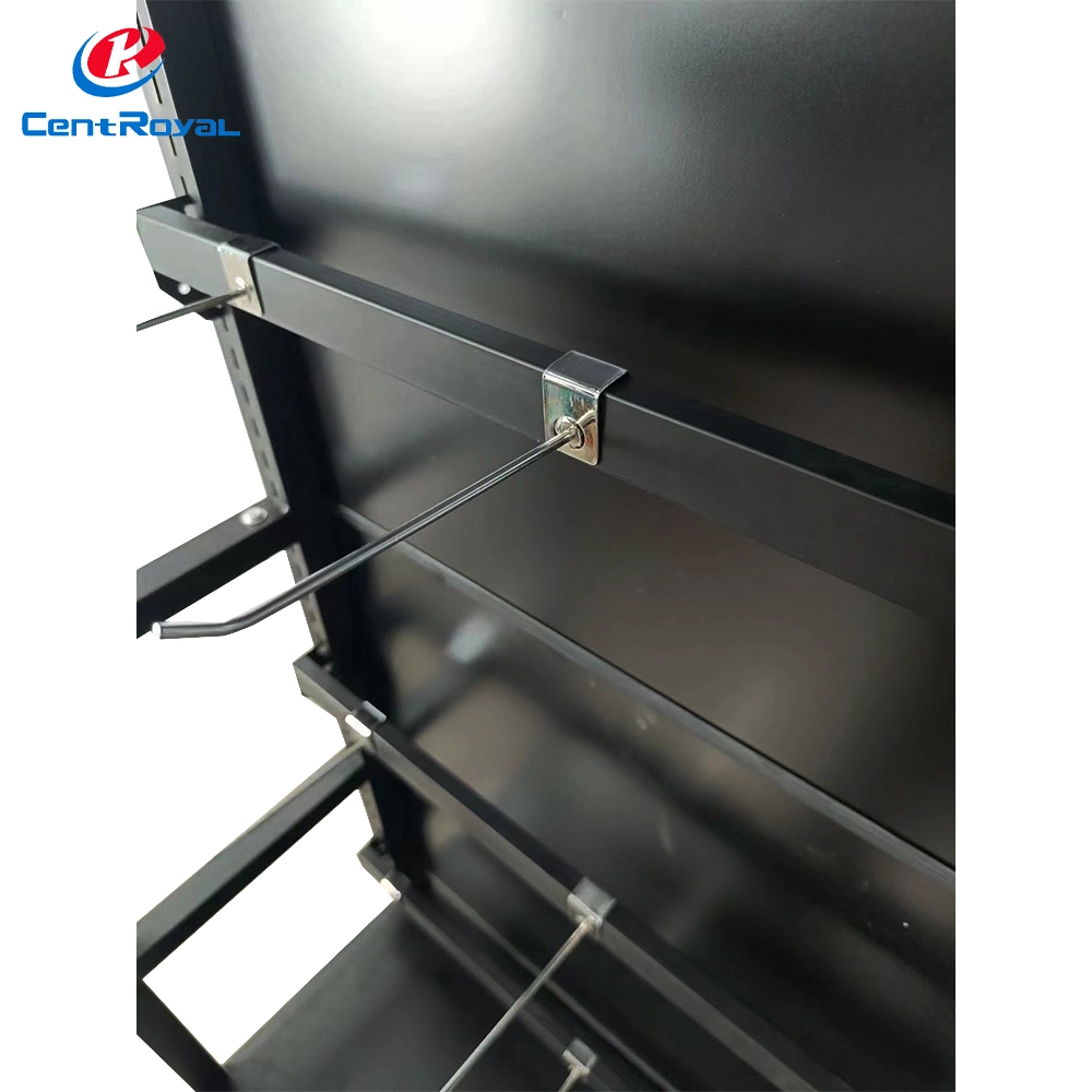 Standing Metal Steel Black Metal Cellphone Computer Accessories Product Display Rack Stands in Retail Store Black Product Hook Display Stand Tool Display Stand