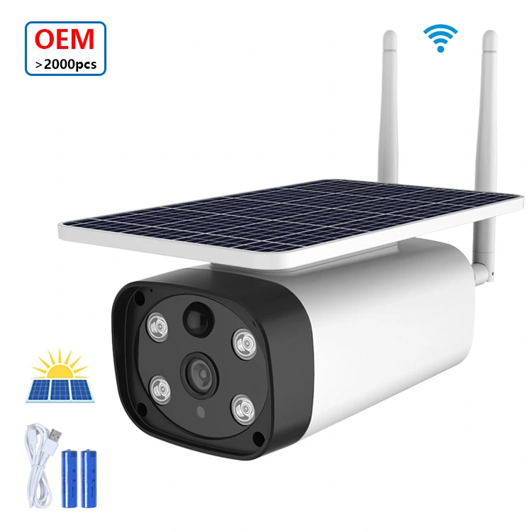 1080P HD Low Power Consumption Bullet Solar Camera Full Color IR Vision