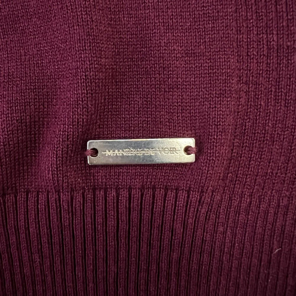 Mode de haute qualité tricot Vintage personnalisé fait Heavywight pullover polo shirt