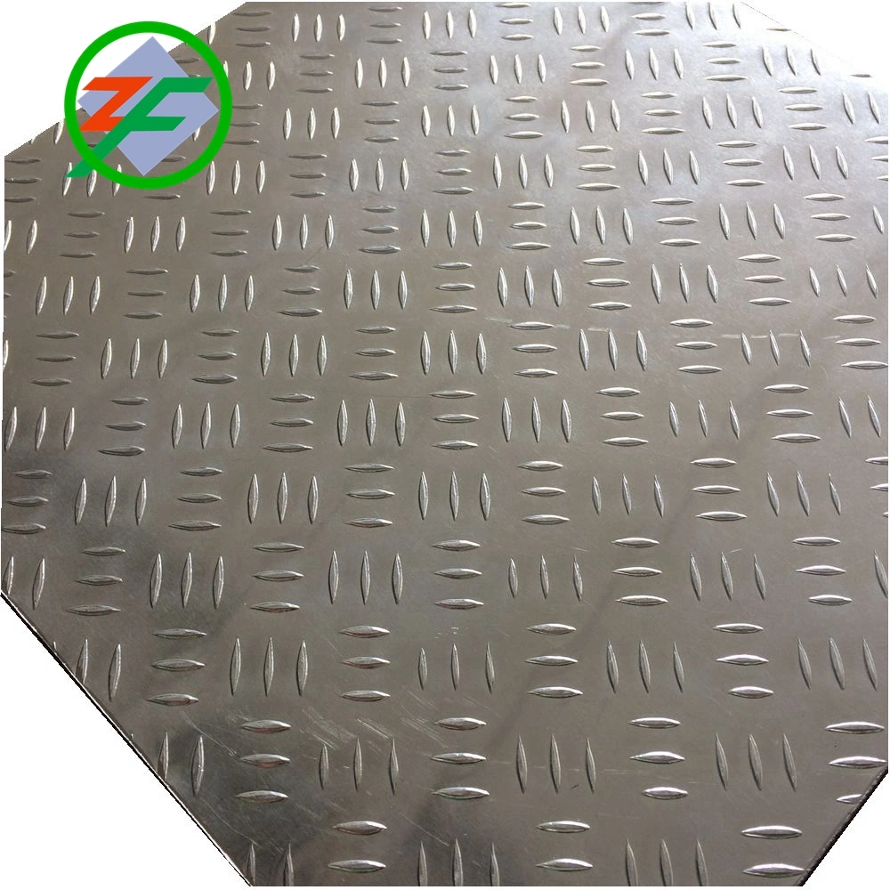 ASTM GB/T 1060 1050 1100 1200 1070 Stucco 3/5 Bars Aluminum Sheets/Plates with Customized Requirments for Anti-Slip Floor Decoration