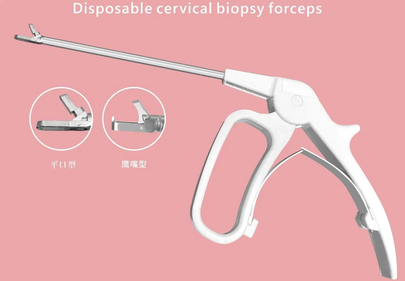 Pinças de biopsia ginecológica para rastreio de HPV de utilização única, sem infecção, menos hemorragia