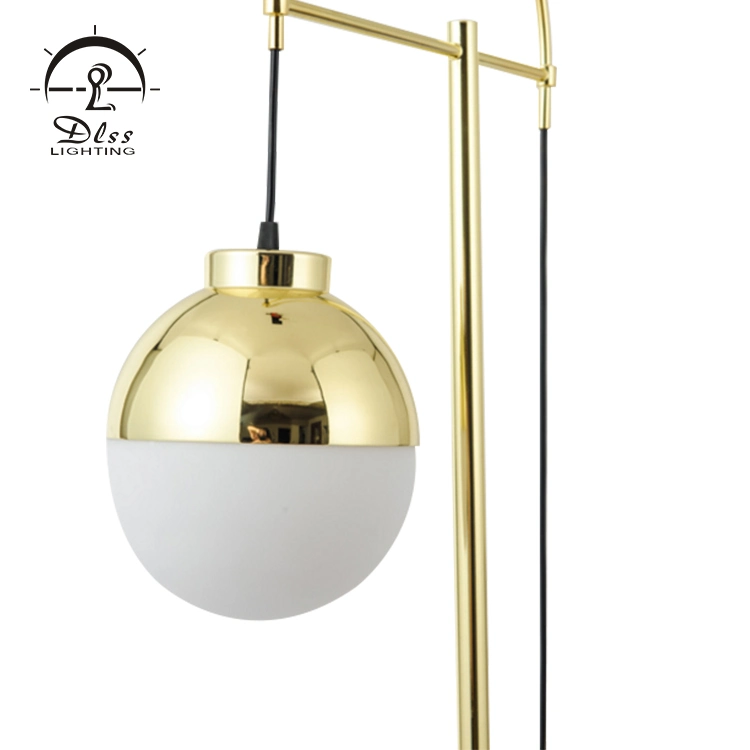 Hotel Room Projector Gold Metal Floor Lamp LED Bulb