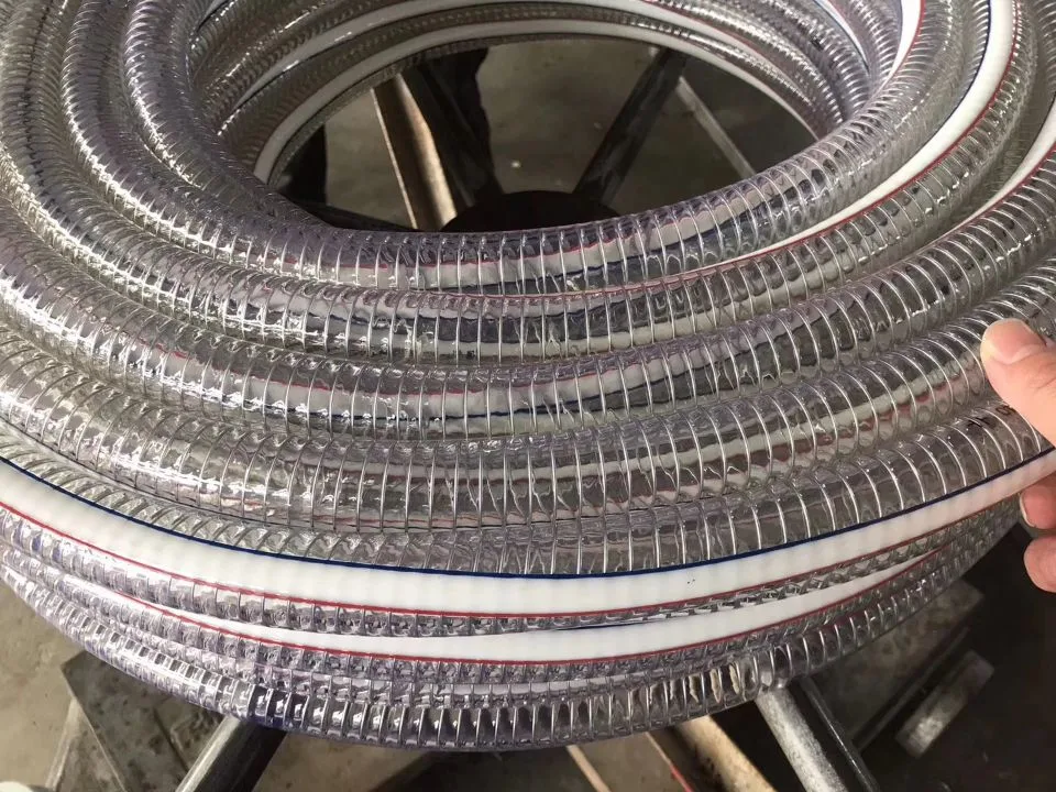 High quality/High cost performance Transparent PVC Steel Wire Spiral Reinforced Hose