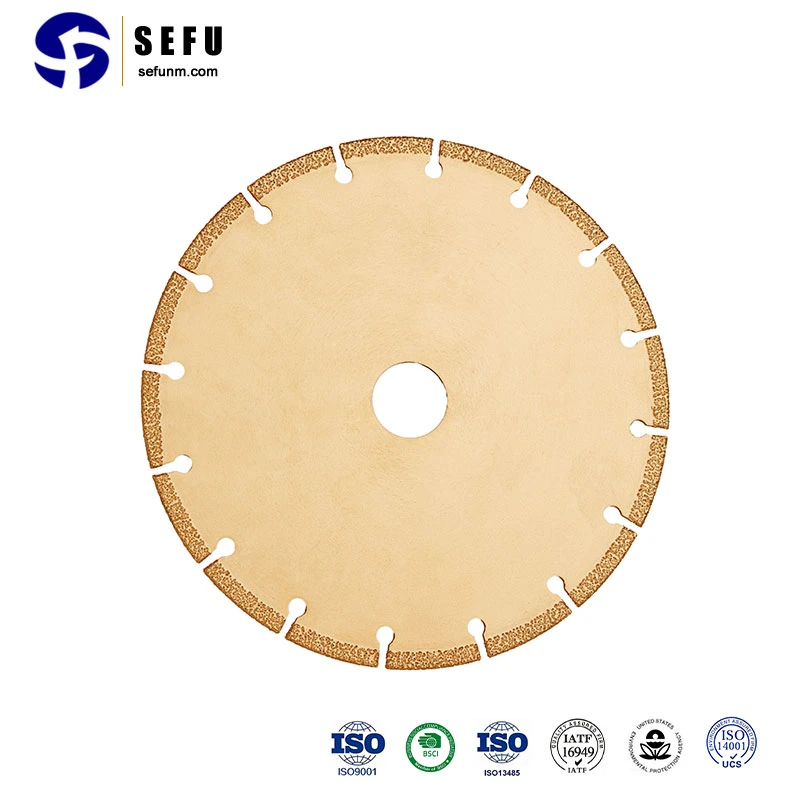 Sefu China Vacuum Brazed Diamond Tools Supplier Vacuum Brazed Diamond Blade Vacuum Brazed Diamond Disc Diamond Saw Blade Tool Diamond Saw