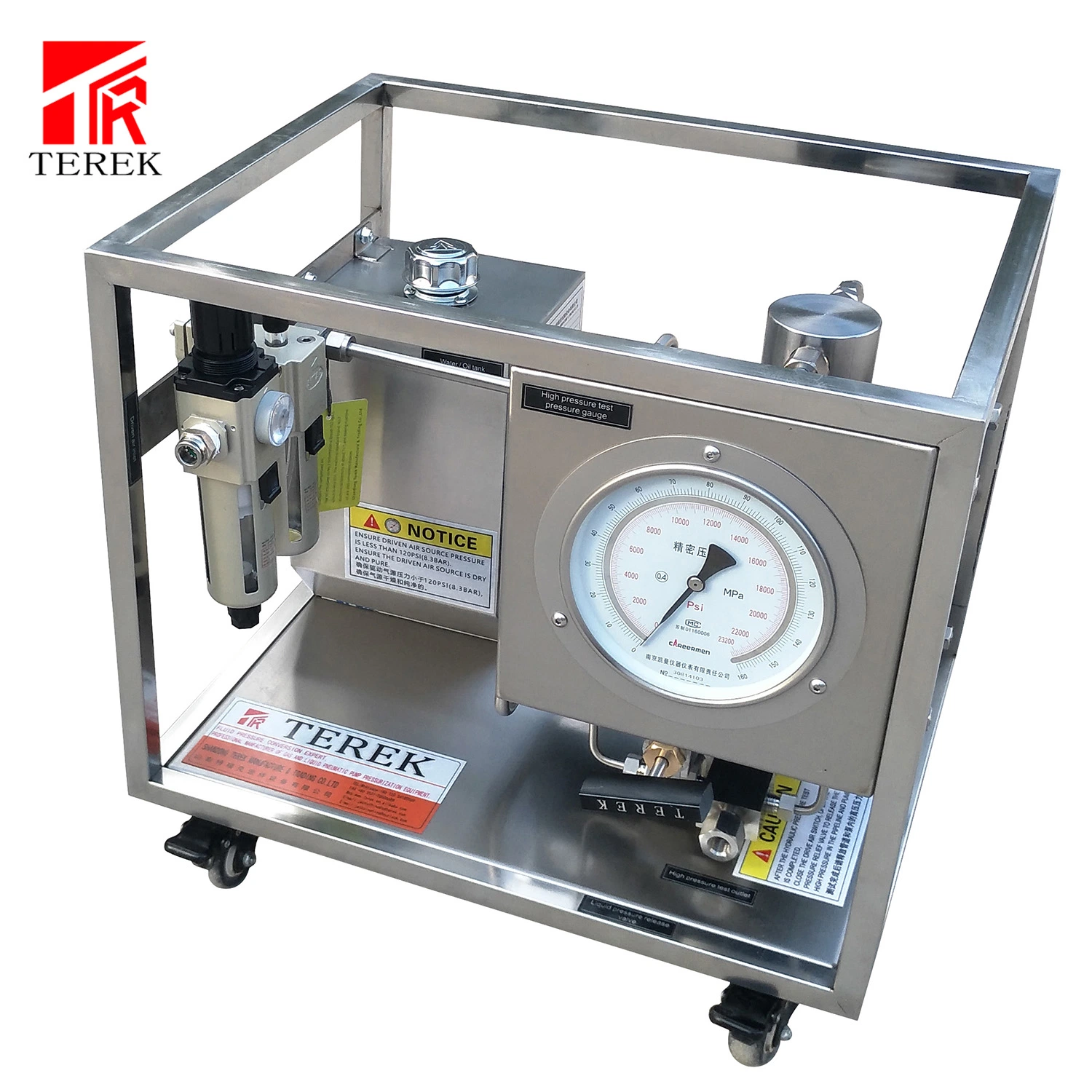 Automatic Pressure Control Hydrostatic Pressure Pipe Testing Machine with Recorder