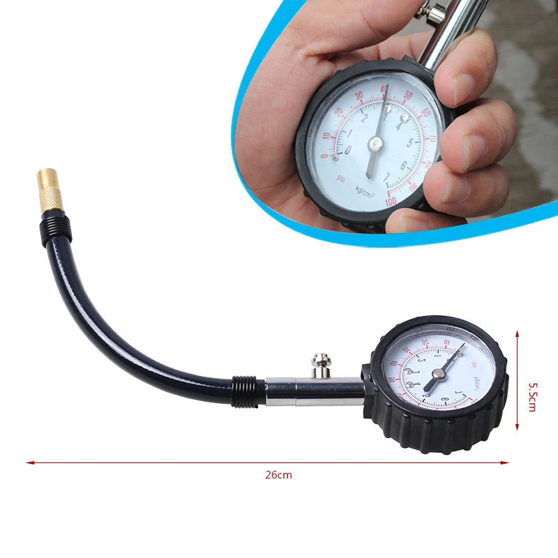 Portable Mini Non Slip Car Vehicle Tire Pressure Monitor with Hose