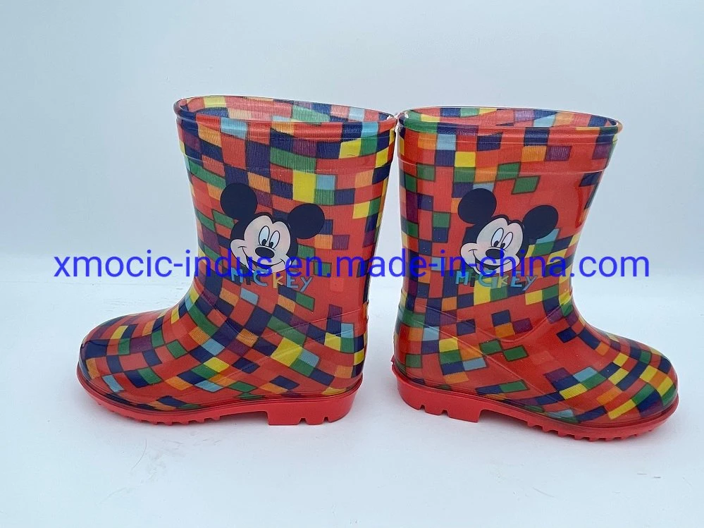 Children's Shoes Waterproof Kids Wholesale/Supplier Rubber Rain Boots Outdoor Footwear Shoes