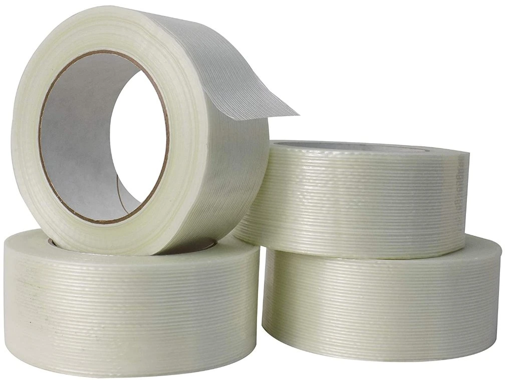 Heat Resistant 3m 893/897 Single Sided Fiber Shipping Clear Self Adhesive Strapping Reinforced Fiberglass Filament Tape