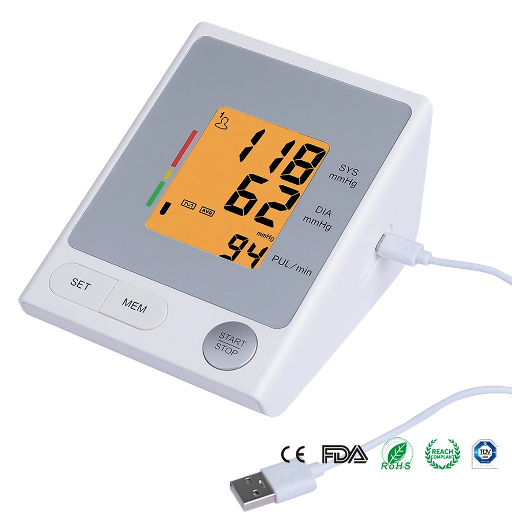 CE ISO Approved Medical Arm Type Digital Blood Pressure Monitor