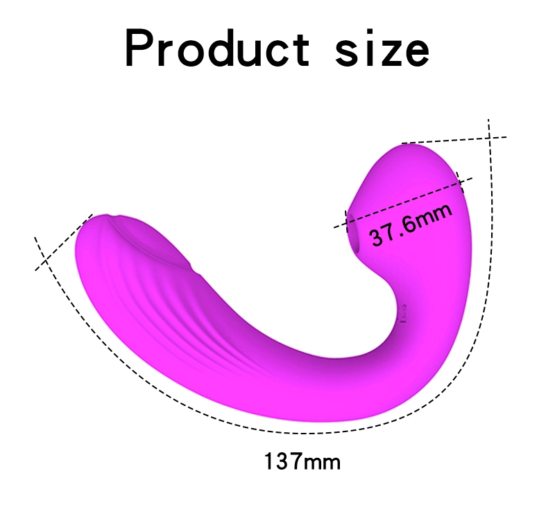 Powerful Dildo Vibrator with Dually Stimulating Clitoris & Sucking Clitoris Sex Toy for Women