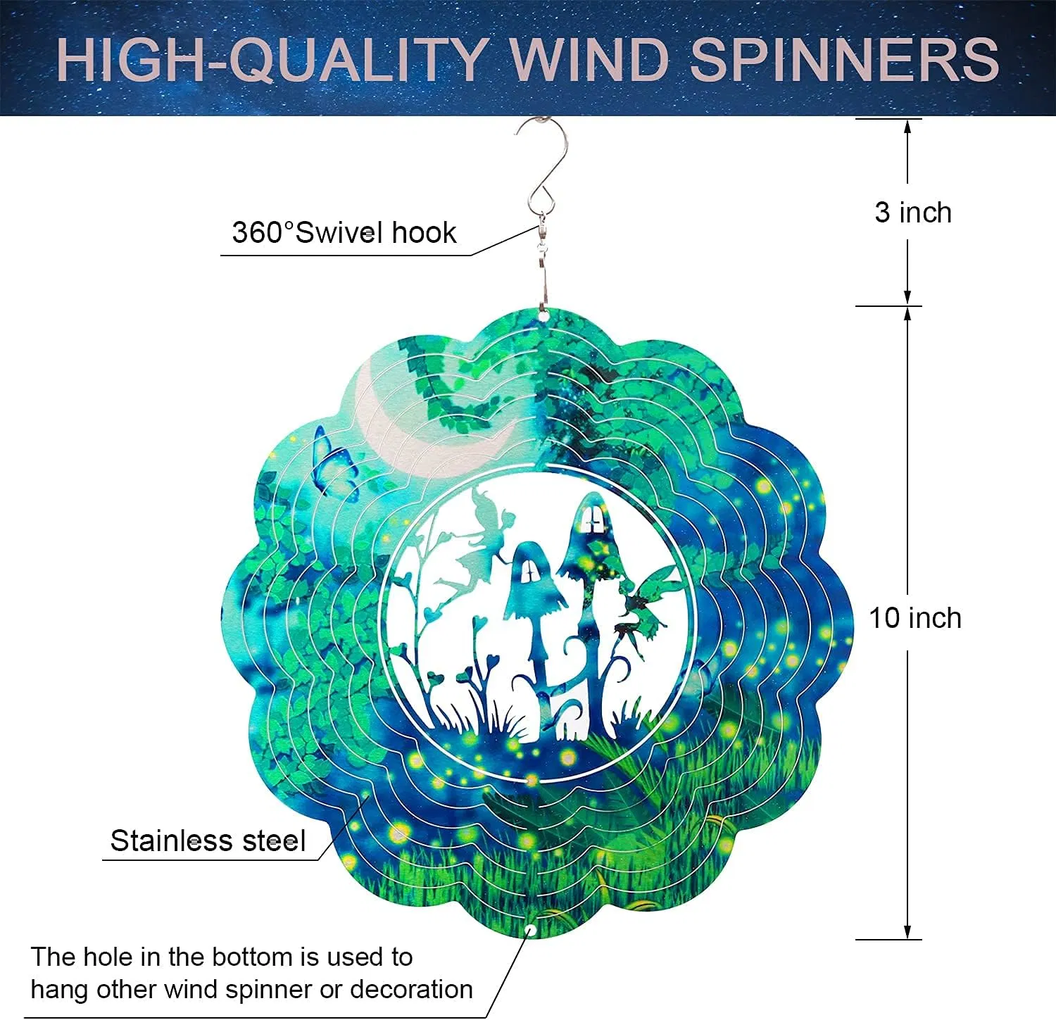 Hanging Wind Spinners Decor Gifts