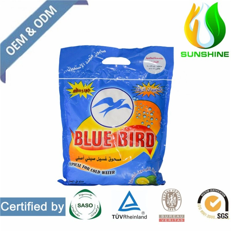 Blue Color Detergent Powder in Bulk Packing