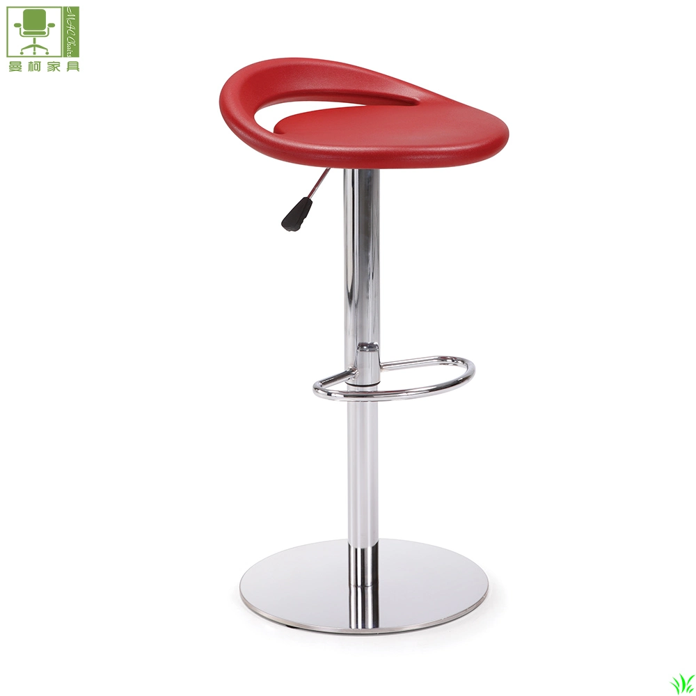 Adjustable Height Lab Stool Stainless Steel Lab PU Leather Chair
