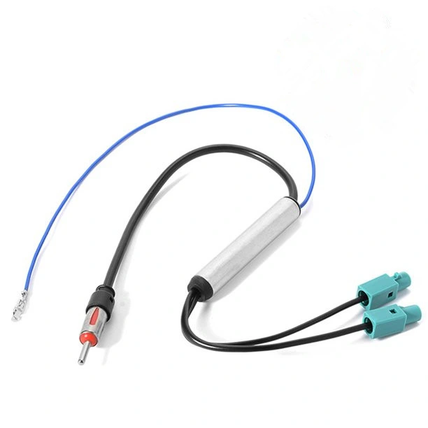 Car FM/Am Antenna Signal Amplifier Cable for Vehicle Audio Radio Stereo