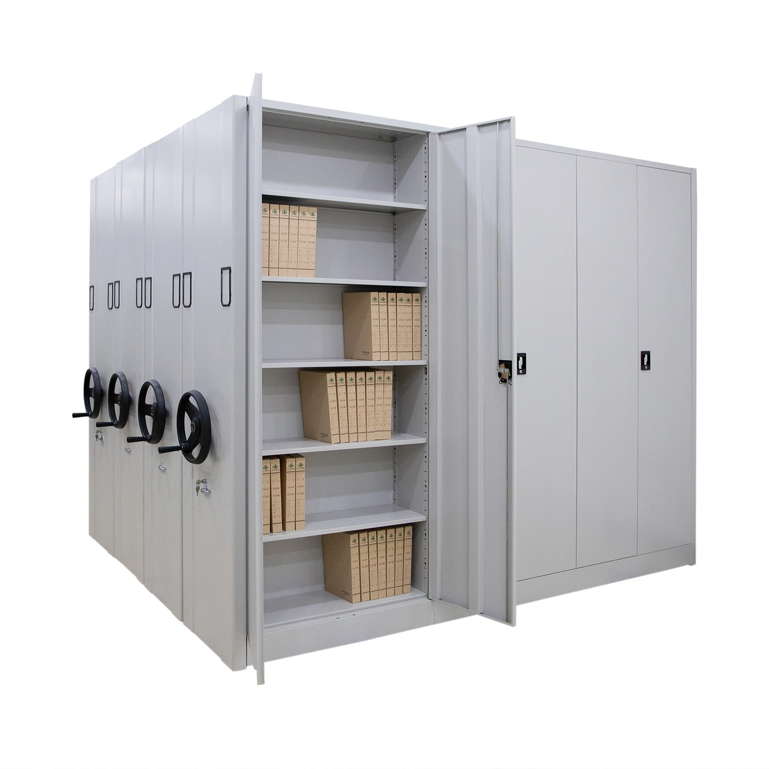 File Compactor Steel Mobile Compactor Library Book Shelf Storage Smart Mobile Shelving