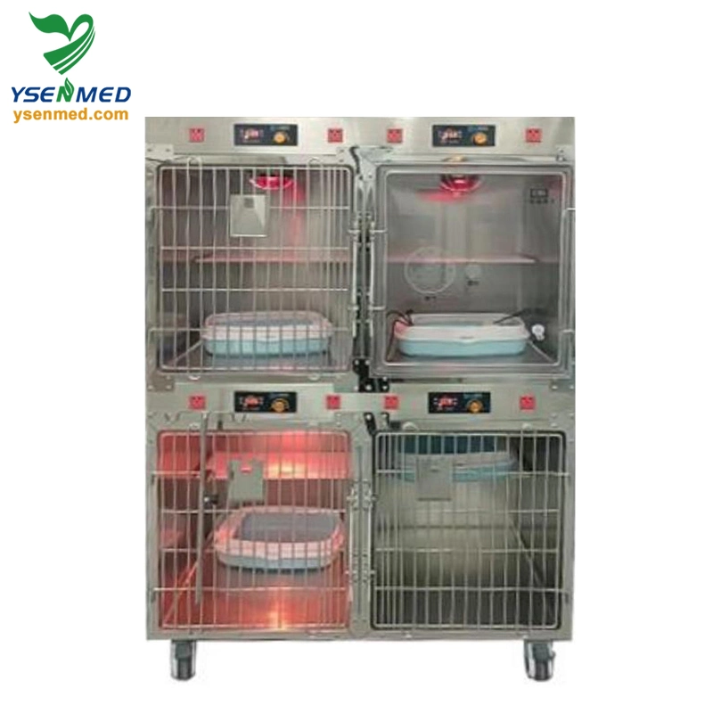 Ysvet1220m Medical Equipment Veterinary Intensive Care Unit ICU Cages for Vet Clinic