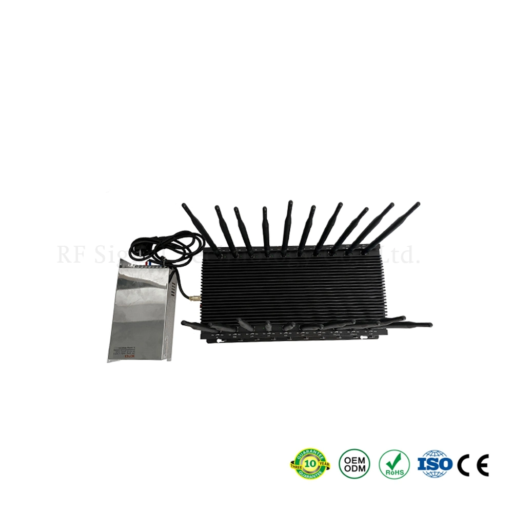 RF Signal Desktop Bands Universal GPS WiFi Mobile Phone 50-150 Meters Signal Jammer