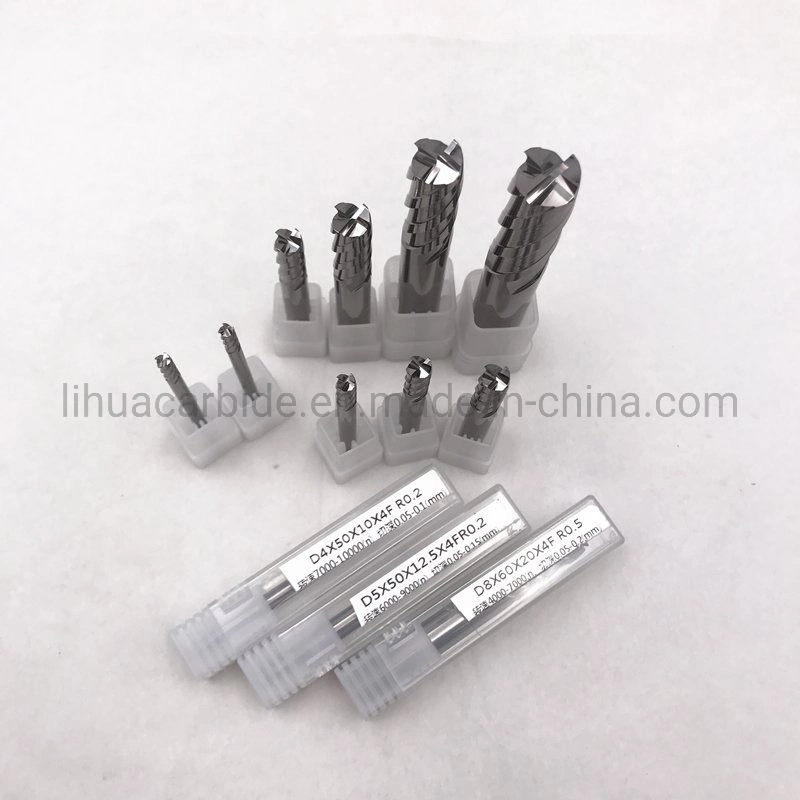 Cemented Carbide Uncoated 4-Flutes Milling Cutter for Aluminum