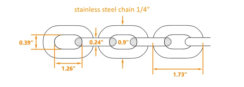 Chaîne à chaînes pour chiens personnalisées de haute qualité chaînes en PET en acier inoxydable Chaîne de levage