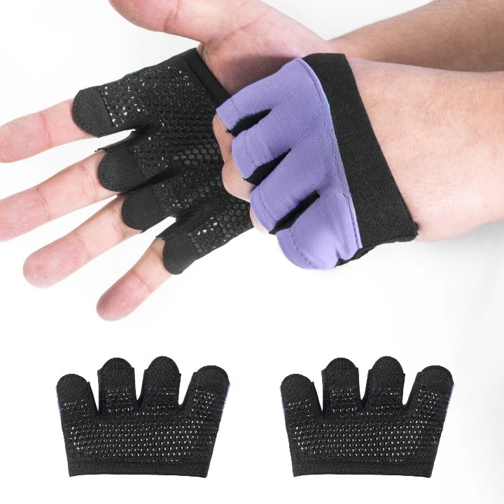 Cheap Unisex Non Slip Gym Fitness Deadlift Breathable Half Finger Weightlifting Gloves