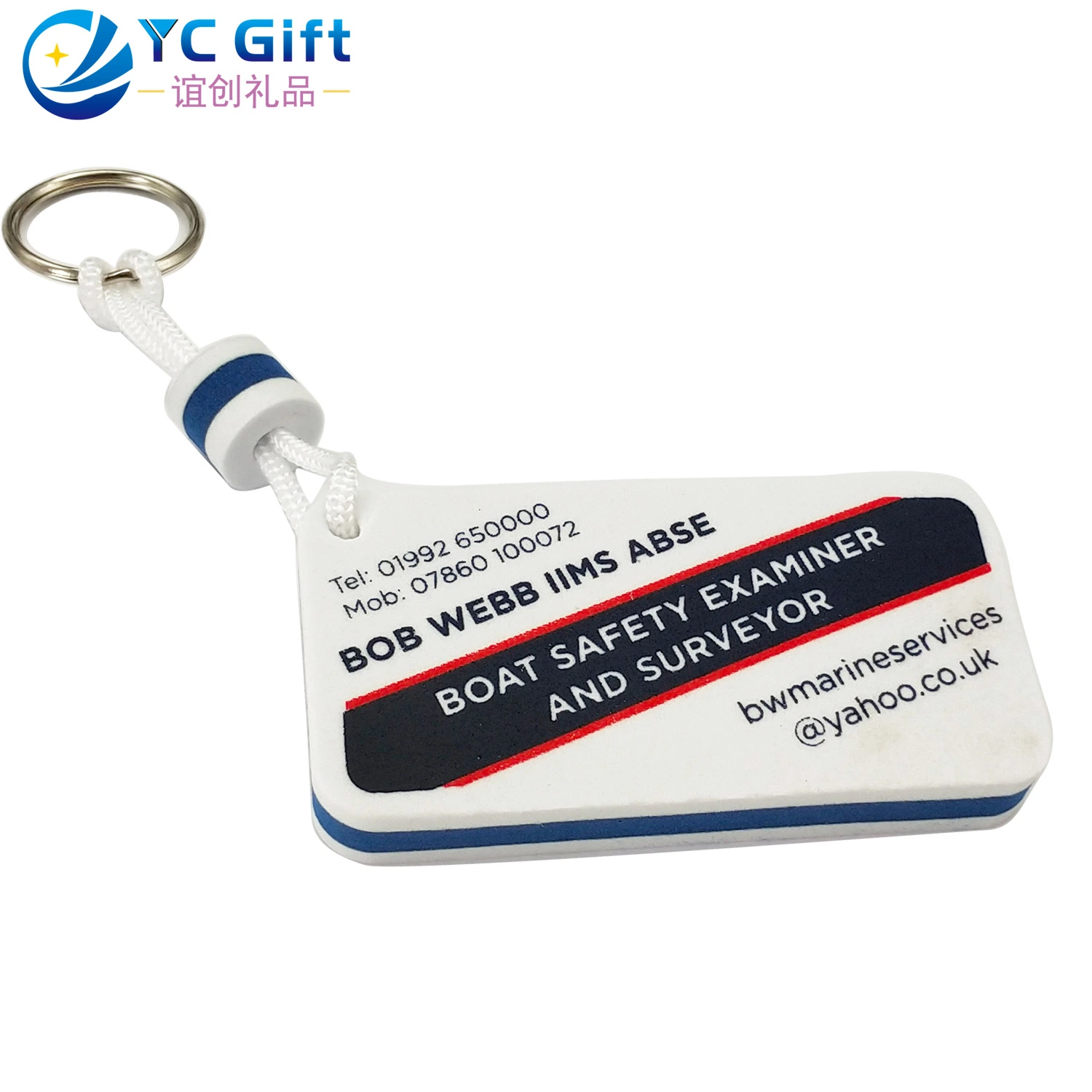 Activité commerciale personnalisée recherche de clé de cadeau promotionnel touche de logo mode Porte-clés Tag EVA Foam Trousseau d'impression Cool Key pour souvenir (KE04-C)