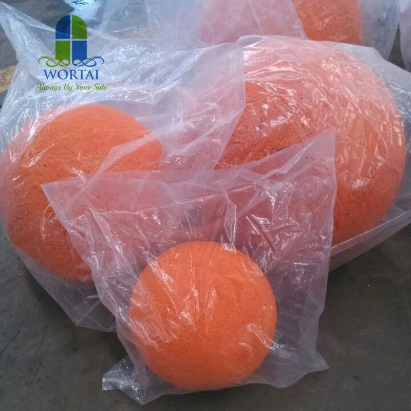 Bola de esponja de limpieza para la línea de entrega de la bomba de concreto