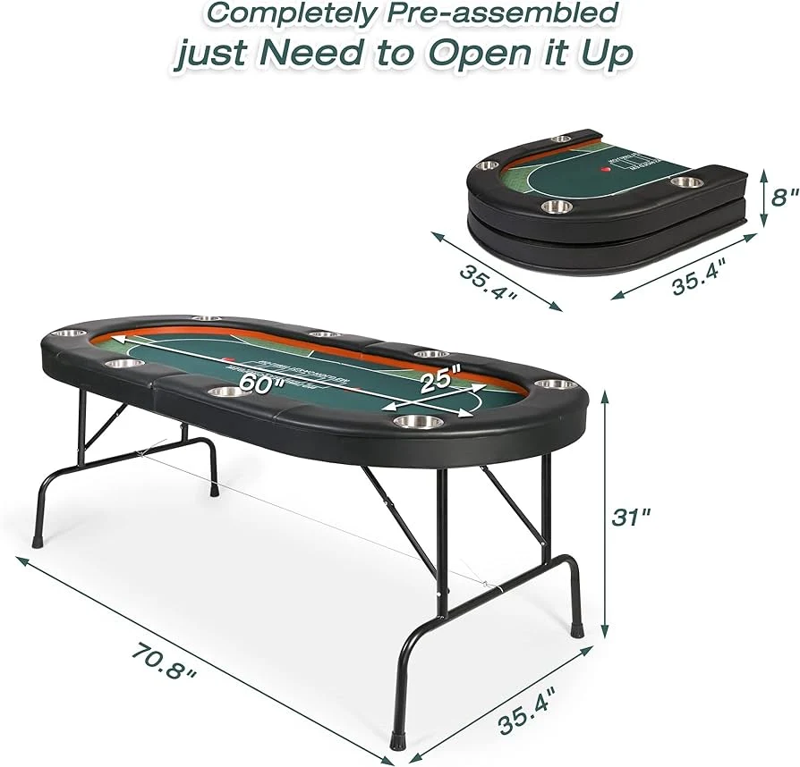 Casino Games Professional Poker Table 102 Inch Poker Table Casino Tables for Sale