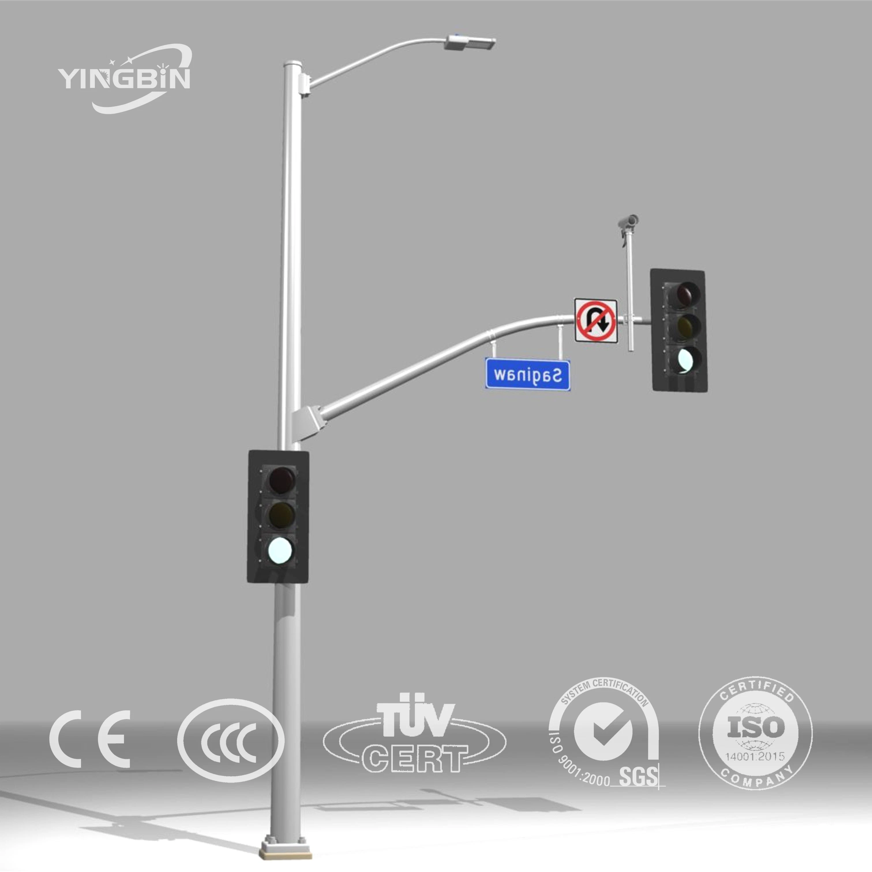 Customized Solar Traffic Street Lighting Pole Galvanized Street Light Pole Lamp Pole