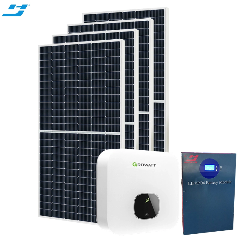 Portable Easy Installation 450W Hygrid 5kw Solar Energy/Power Panel System with 48V 100ah Battery