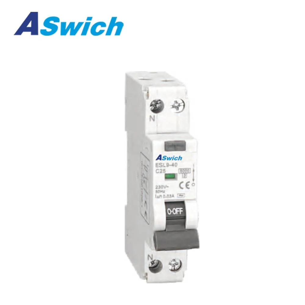 AC 1p+N Ttype a/AC Residual Current Circuit Breaker with Overcurrent Protection RCBO