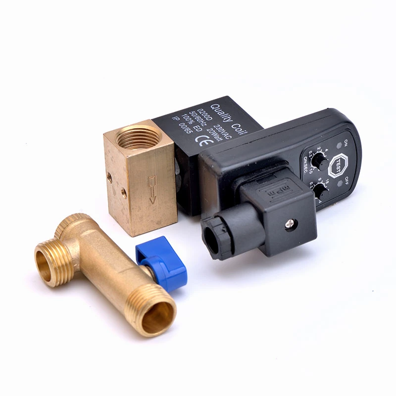 High quality/High cost performance  Pneumatic Factory Manufacturer China Supplier Brass Air Electronic Drain Valve