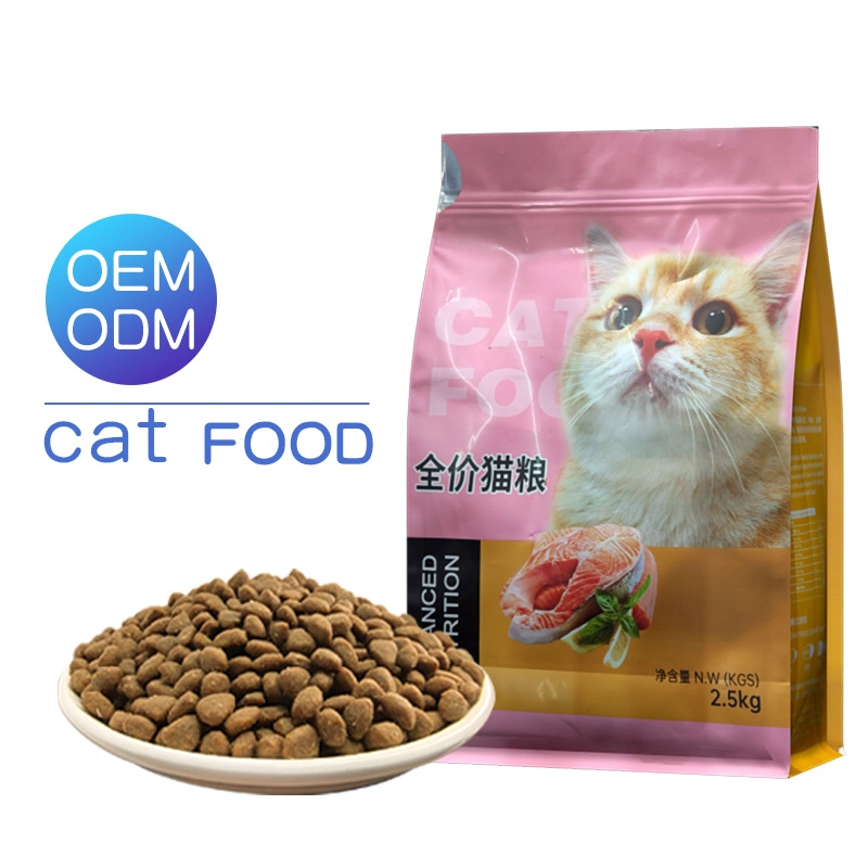 OEM ODM High quality/High cost performance  OEM Natural Raw Materials Pet Cats Like Nutritious Balanced Beef Dry Cat Food