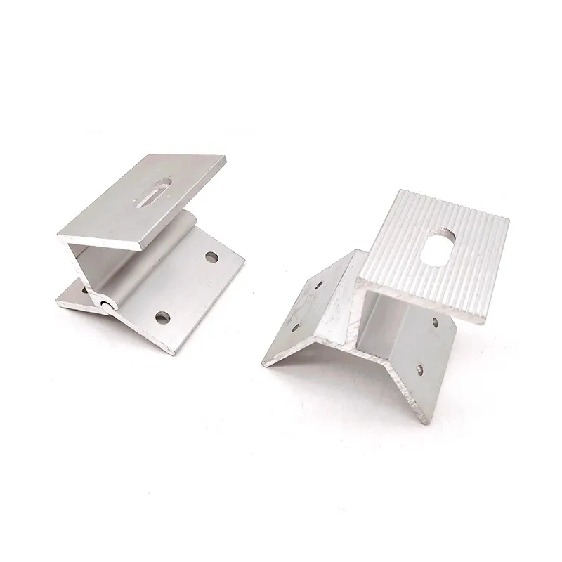 Zjd Customized Aluminium MID Clamp Fixing Brackets Solar Panel Mounting Bracket