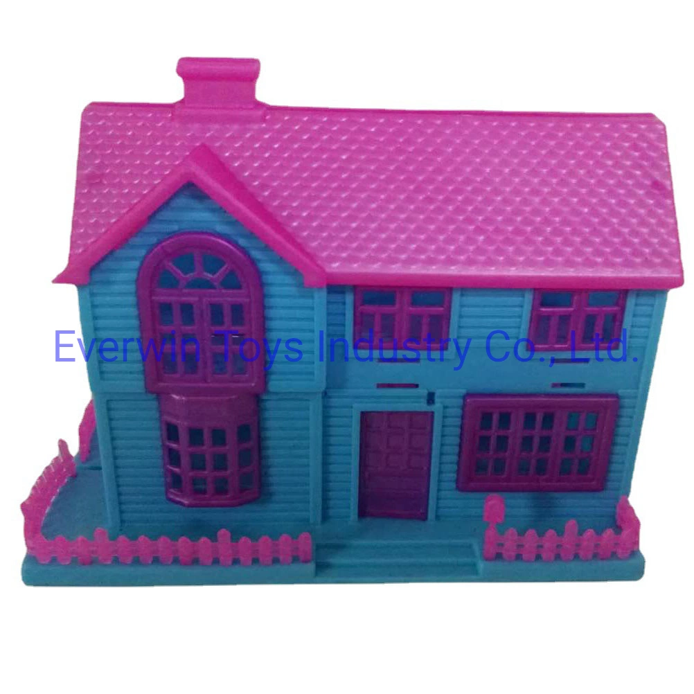 Preschool Plastic Toys Doll House Mini Playground Toy for Kids