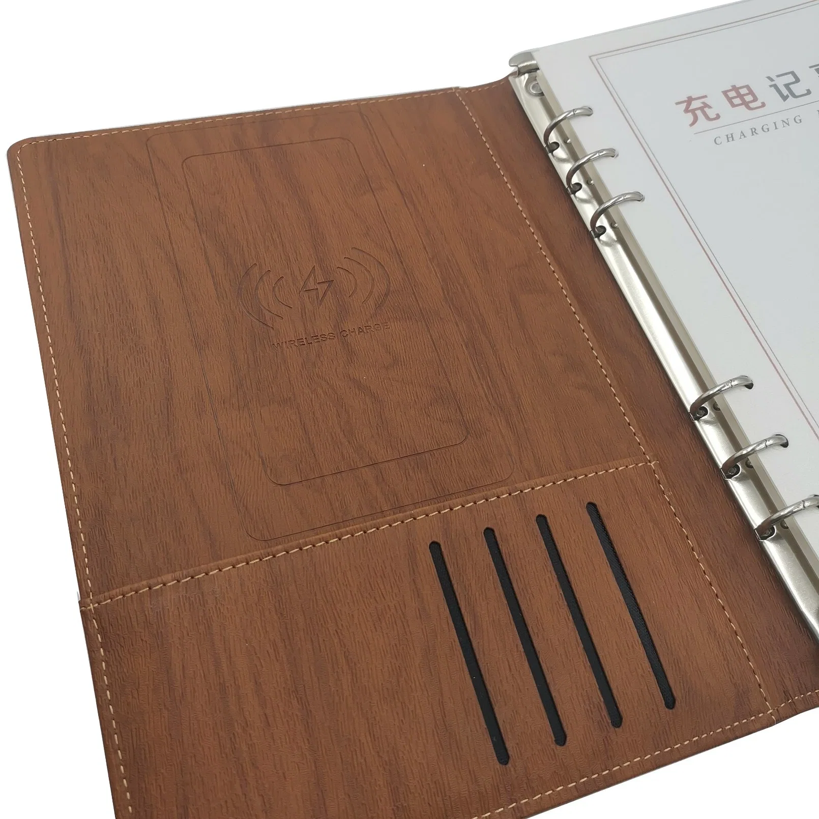 Notebook Stationery Notebok with USB Power Bank Chargable Lines