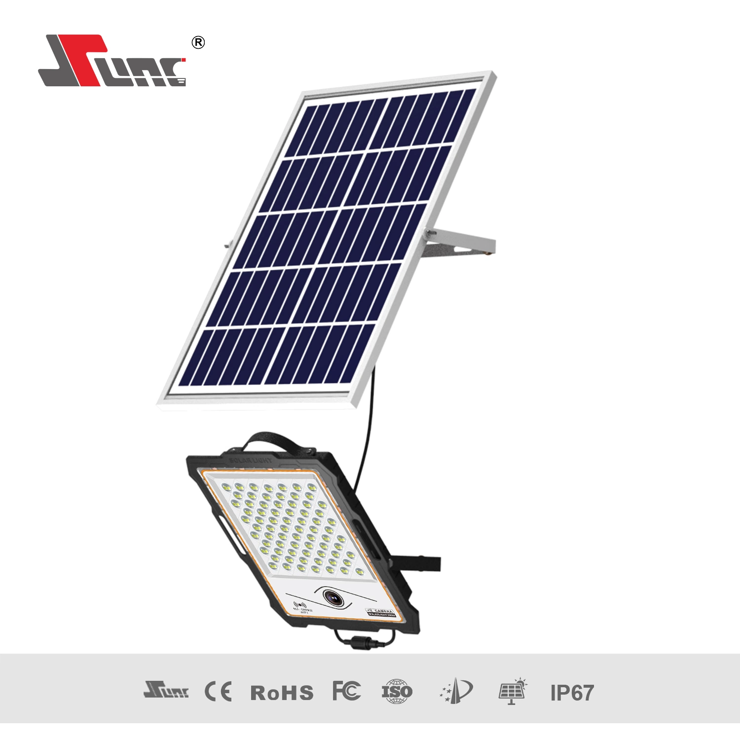 Lámpara de calle solar CCTV con sensor de radar MJ-Dw901