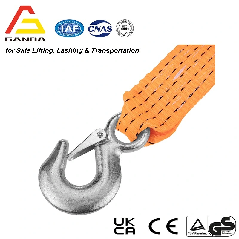 Tow Strap Heavy Duty with Hooks 2&rdquor; X20&rsquor; 15, 000lb Recovery Strap 6, 8 Tons Towing Strap with Safety Hooks Polyester