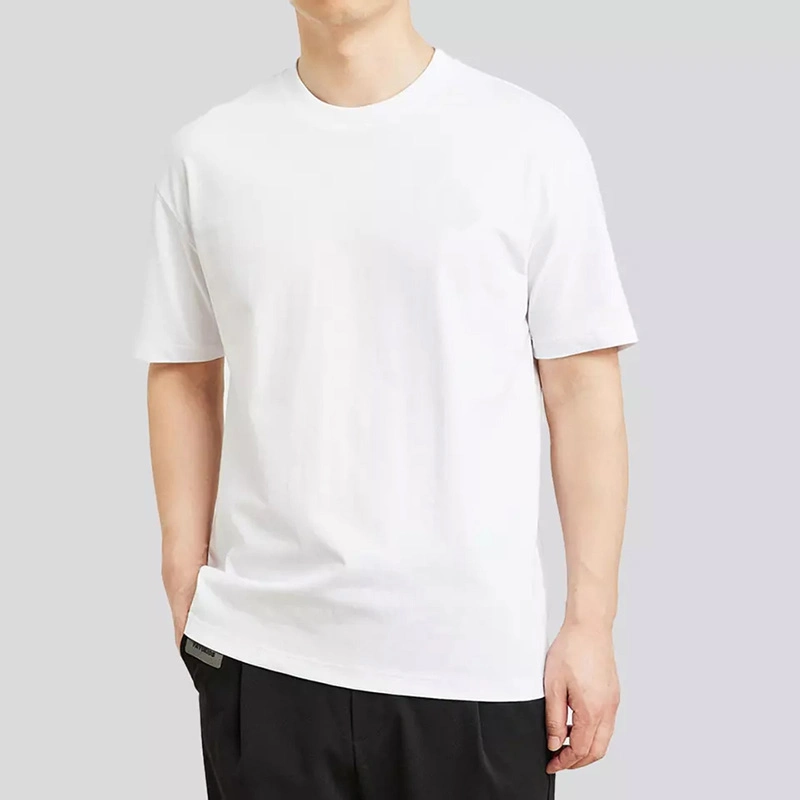 Amazon Hot Sale Men's Short-Sleeve T Shirt Sport Wear Ice Porcelain Cotton