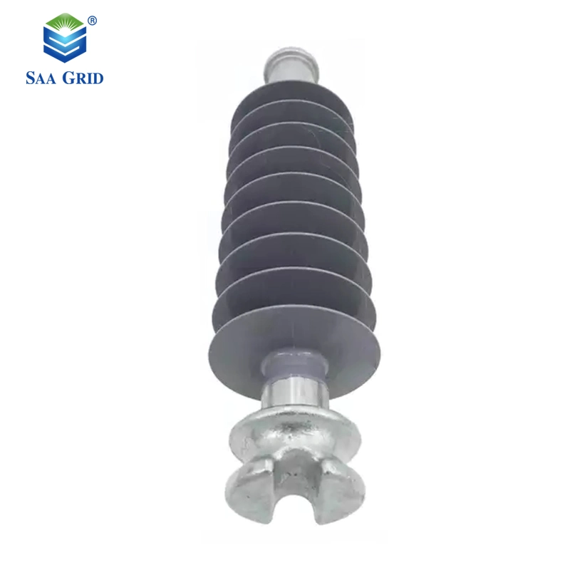 35kv Durable Composite Line Post Polymer Pin Insulator with Insulation Core Silicone Rubber Shed