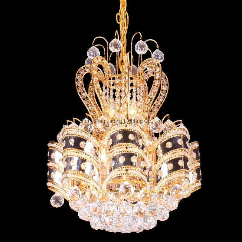 Muslim Design Small Candle Chandelier Crystal Lamp for Living Room Lighting