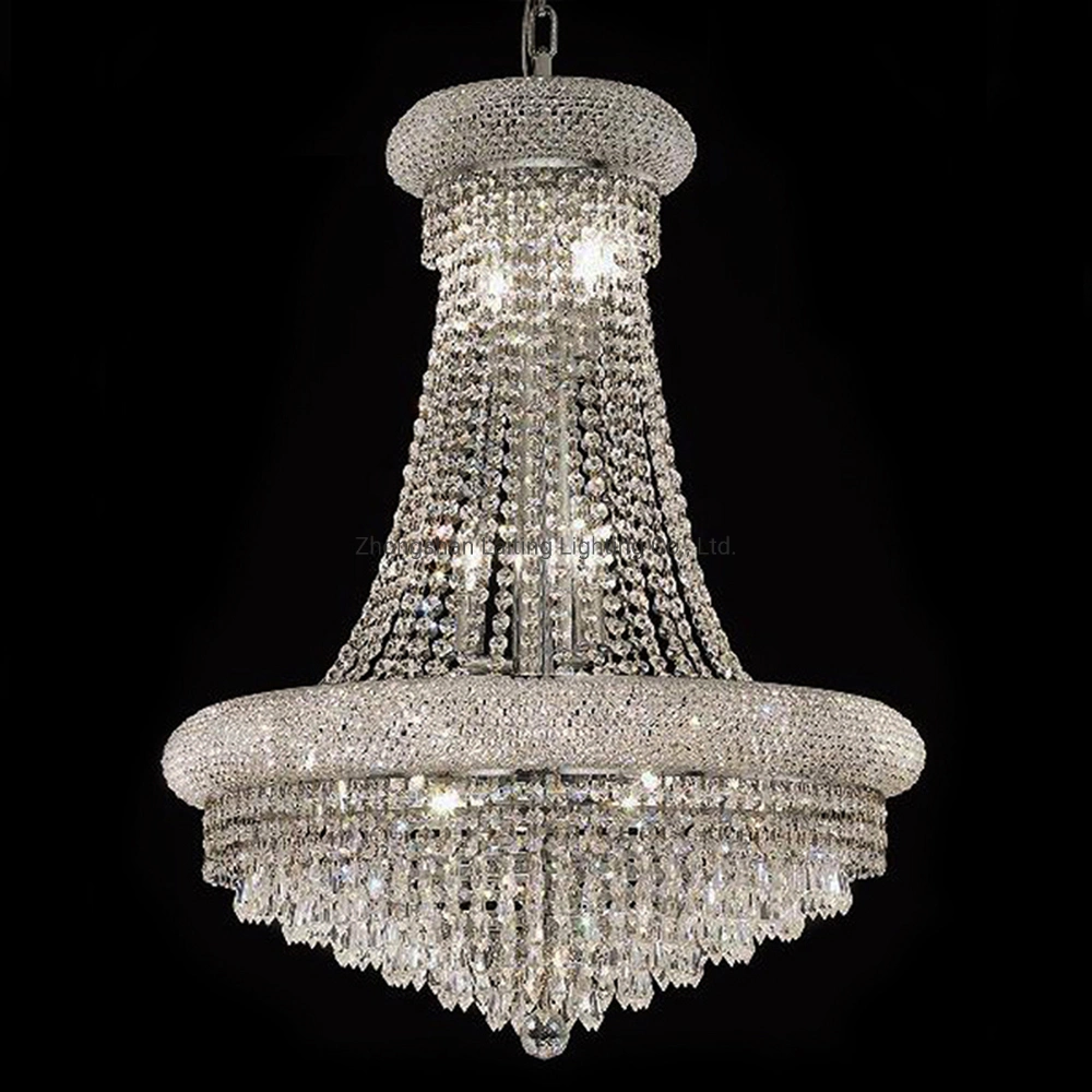 Zhongshan Laiting Lighting Wholesale/Supplier Traditional Luxury Gold Crystal Chandelier