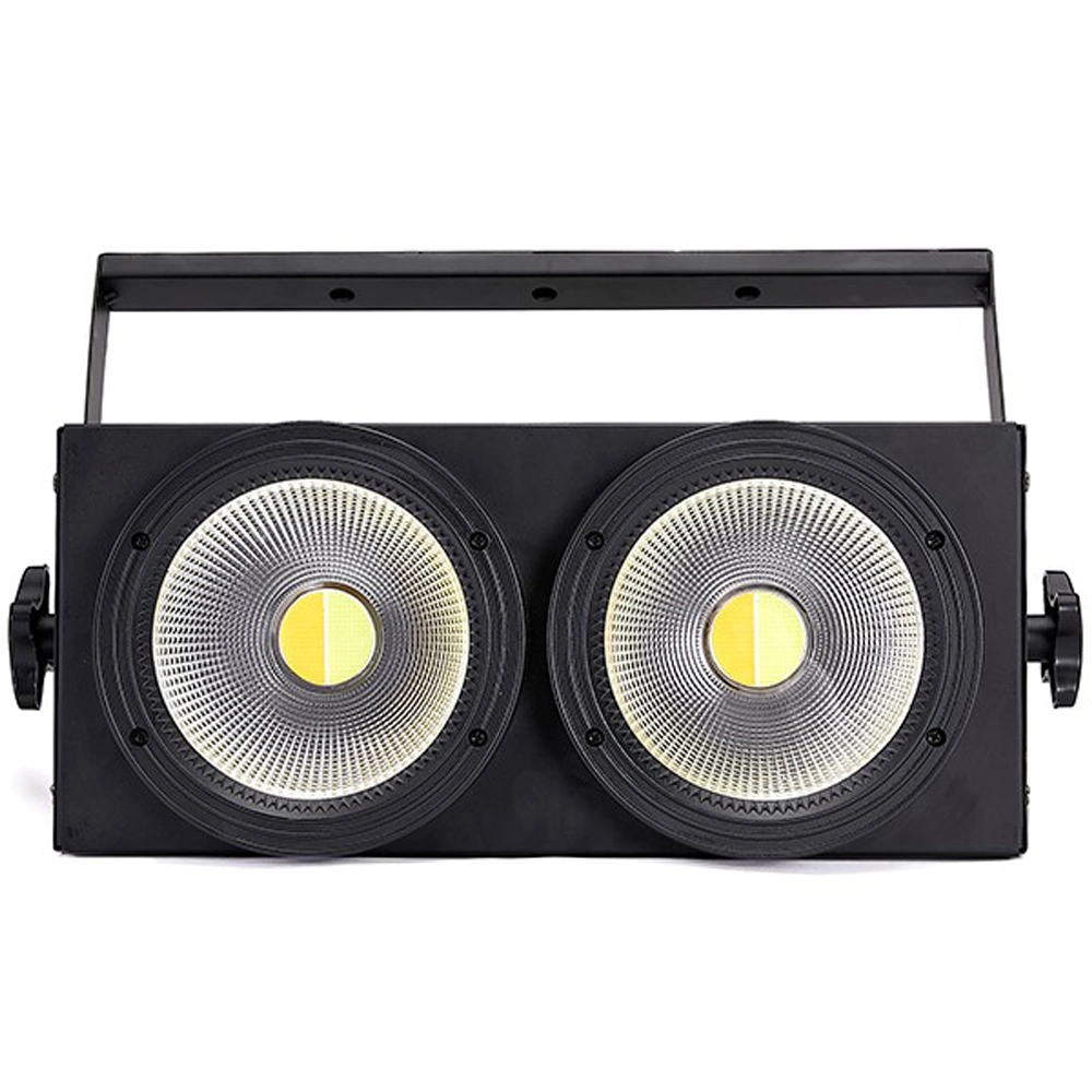 2X100W 6 em1 RGBWA LED UV COB Blinder Luz PAR DMX 512 iluminação de palco para a fase de DJ Discoteca KTV