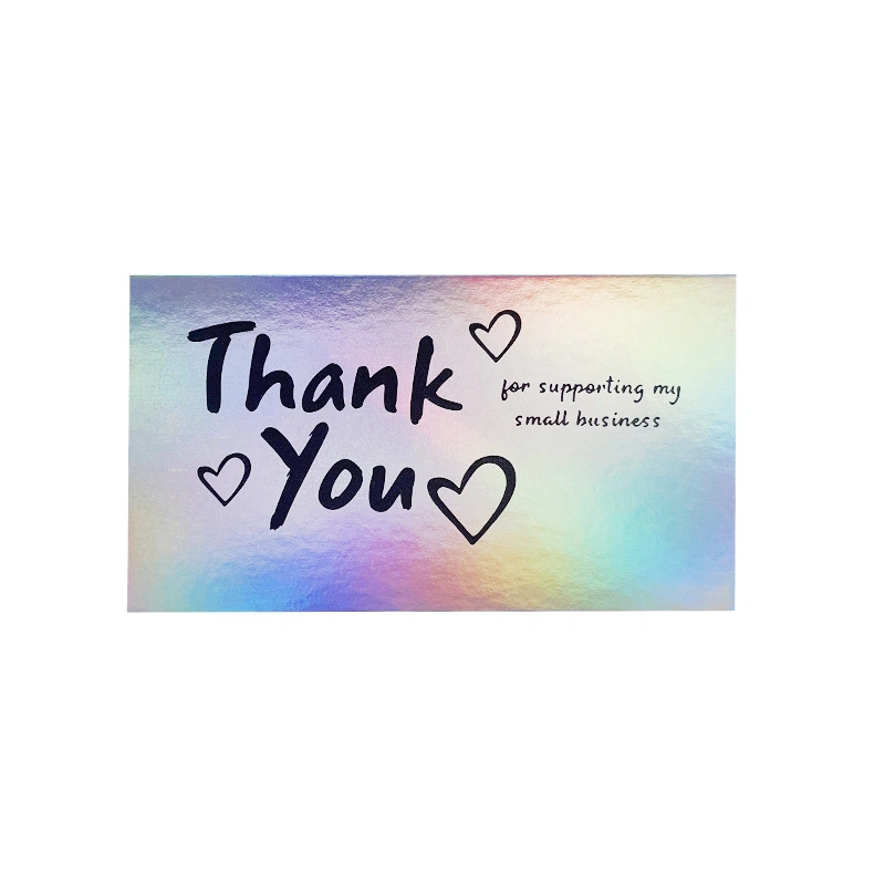 Laser Paper Card Hologram Name Cards Custom Special Attractive Business Thank You Card