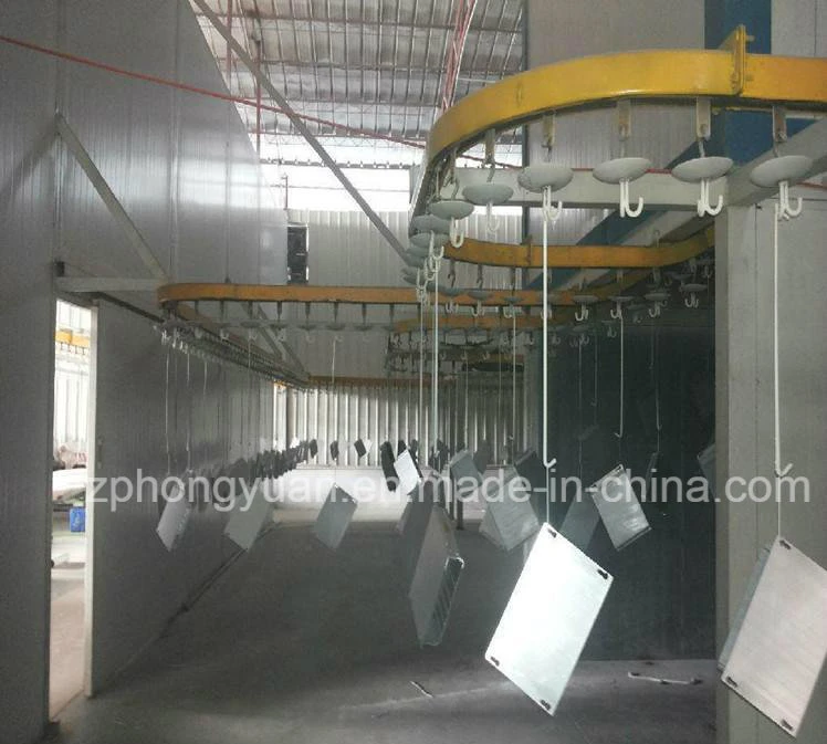 Hongyuan Manual Painting Liquid Spray Line with Curing Oven and Powder Coating Application