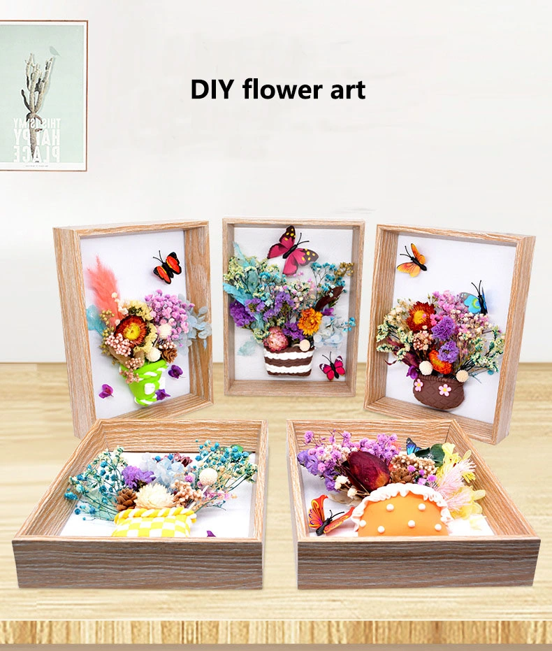 Immortal Flower Clay Handmade Frame Painting, DIY Flower Craft