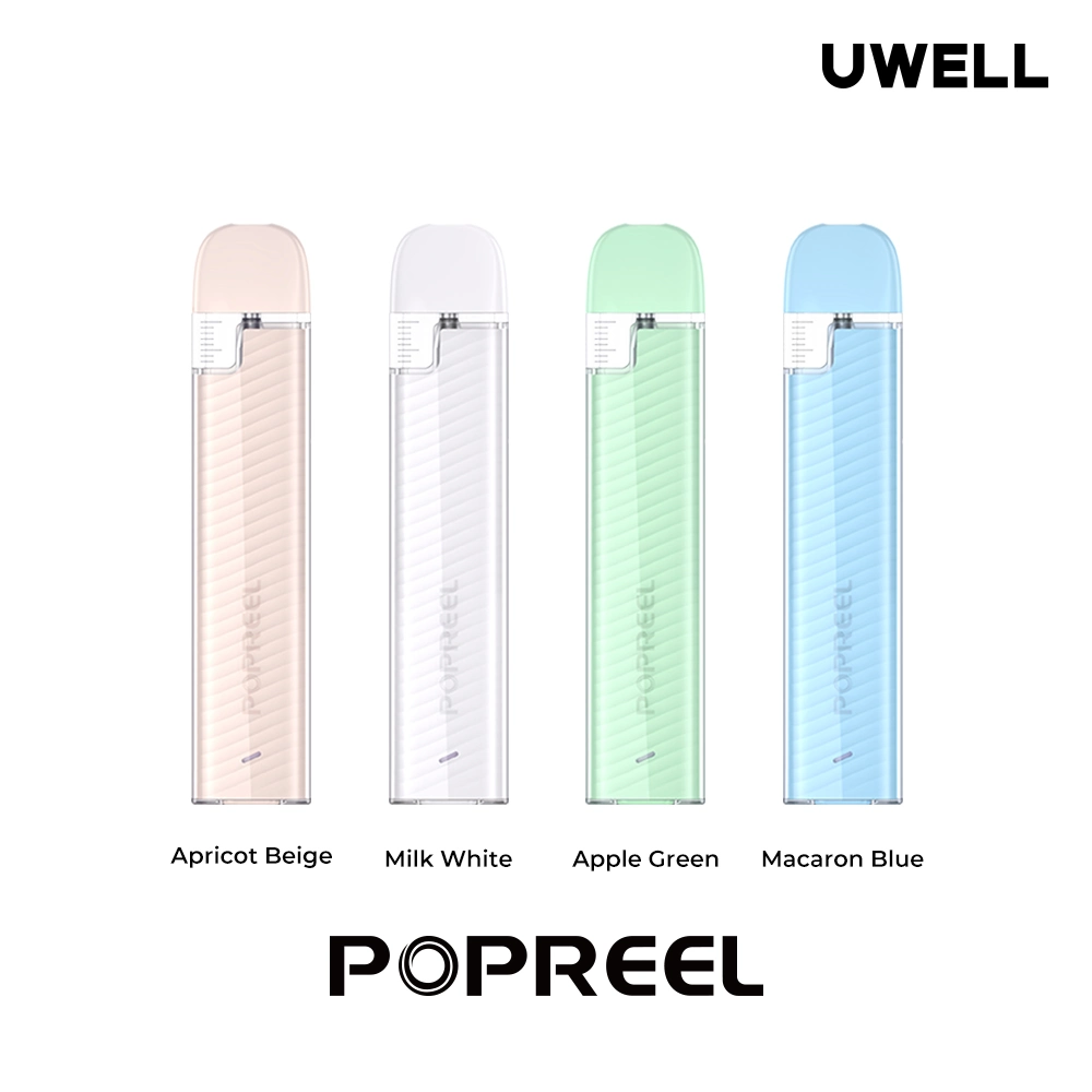 Popreel P1 O Macaron Color 2ml e cigarro Vape Uwell Pod Starter Kit