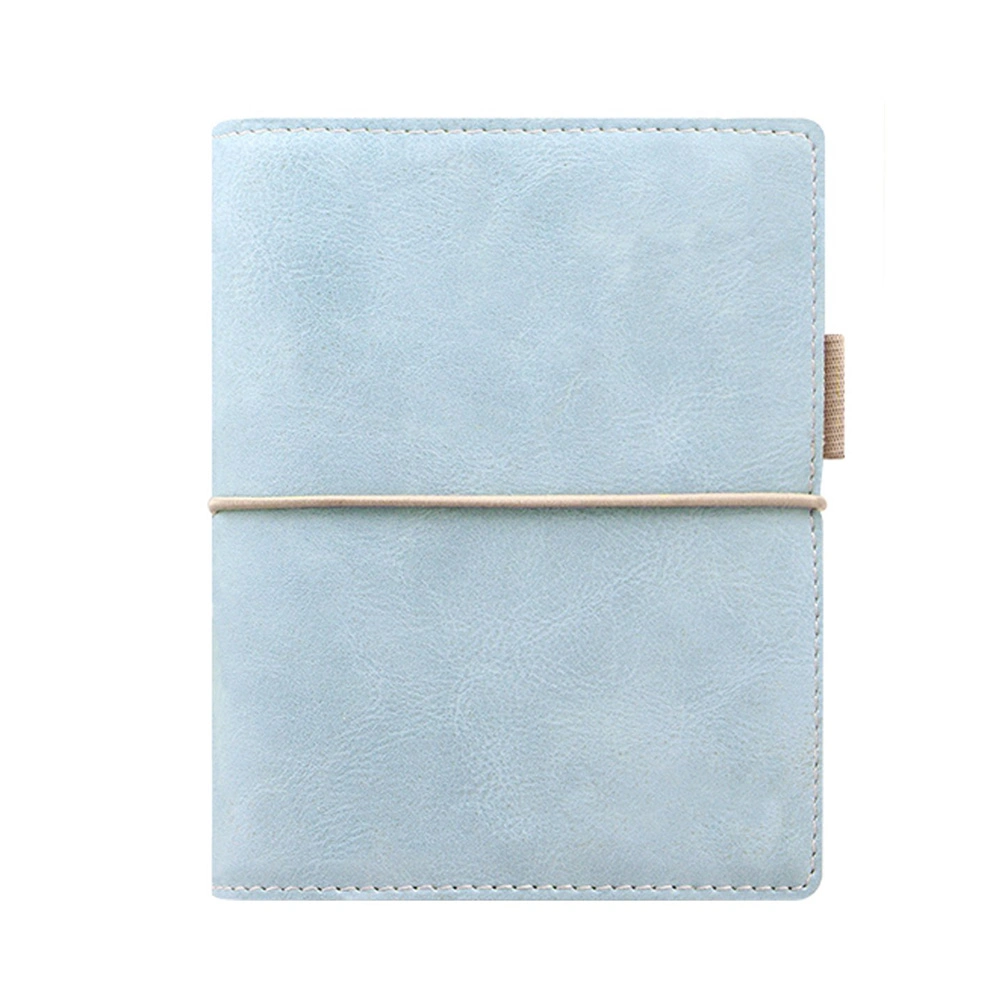 Hardcover Journal Leather Notebook Premium Pink Planner Pastel Blue Ring Binder Cover