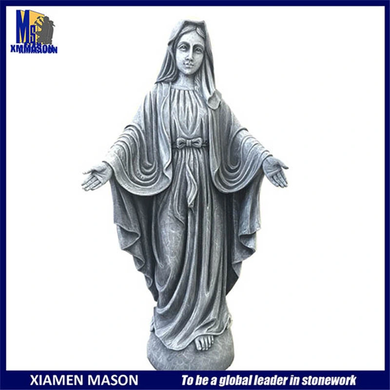 G603 Gray Granite Vigin Mary Statue