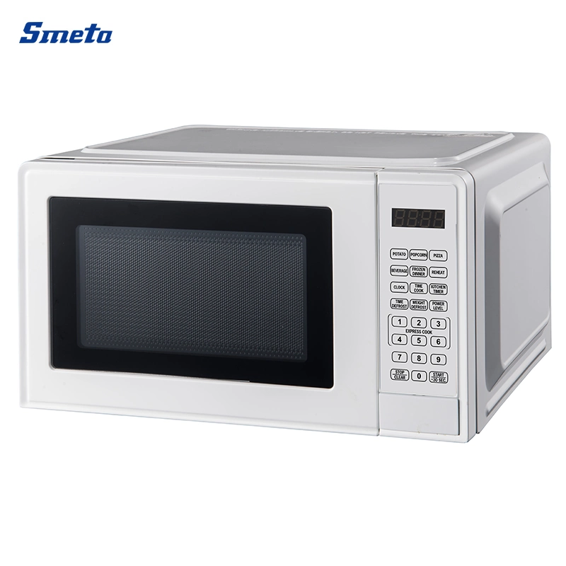 20L 0,7 pi³ 700W Utilisation domestique Contrôle numérique Four à micro-ondes encastrable à convection blanc noir de comptoir d'appareil de cuisine ménager de table